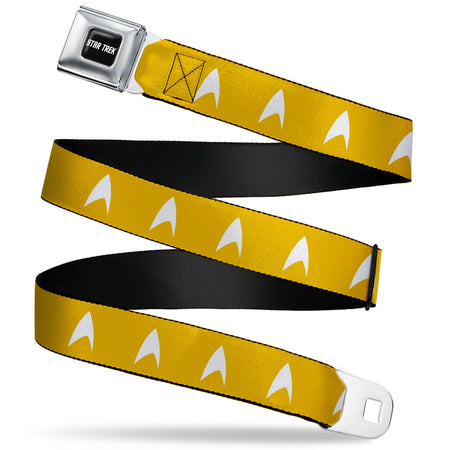 Star Trek Starfleet Insignia Golden Yellow Seatbelt Belt - Paramount Shop