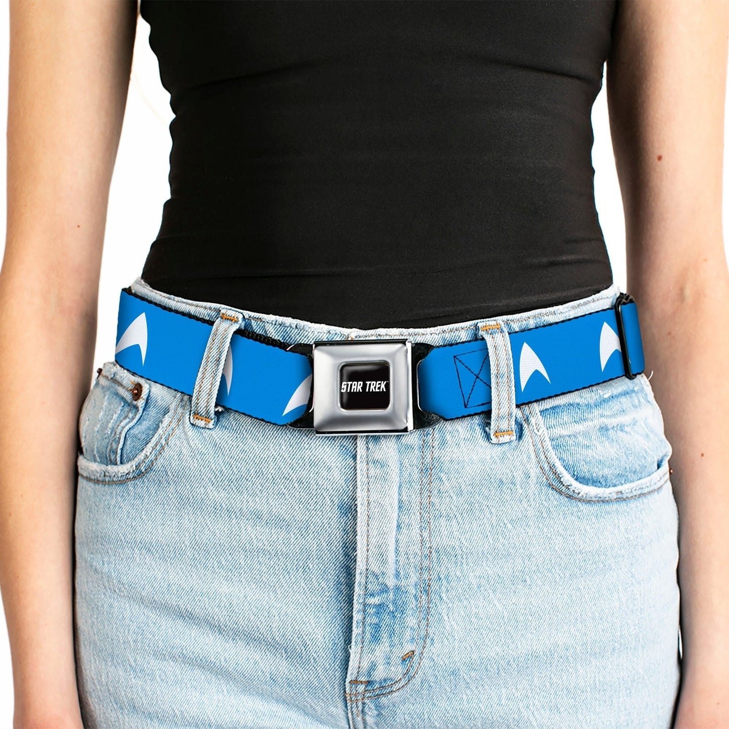 Star Trek Starfleet Insignia Logo Seatbelt Buckle Belt - Paramount Shop