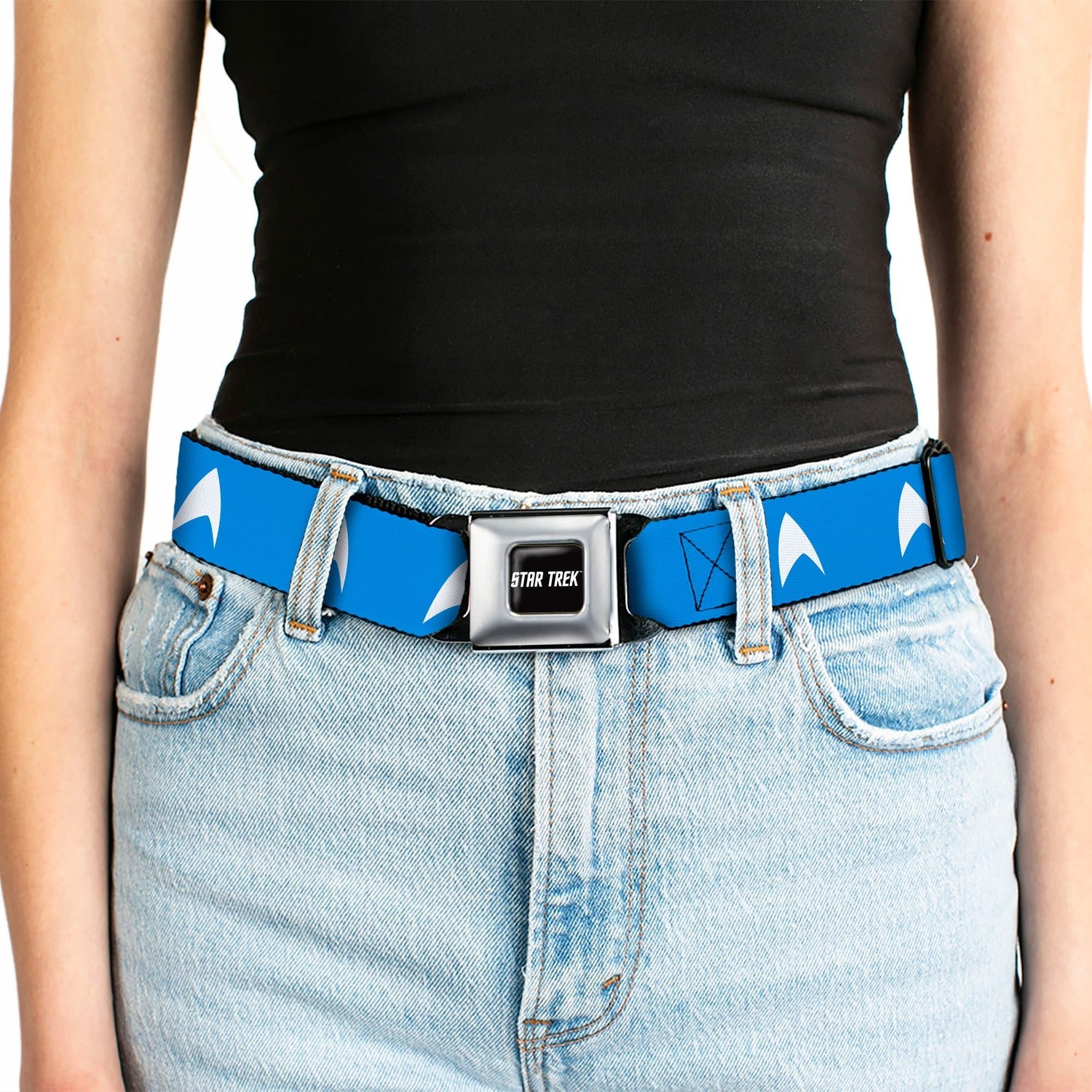 Star Trek Starfleet Insignia Logo Seatbelt Buckle Belt - Paramount Shop