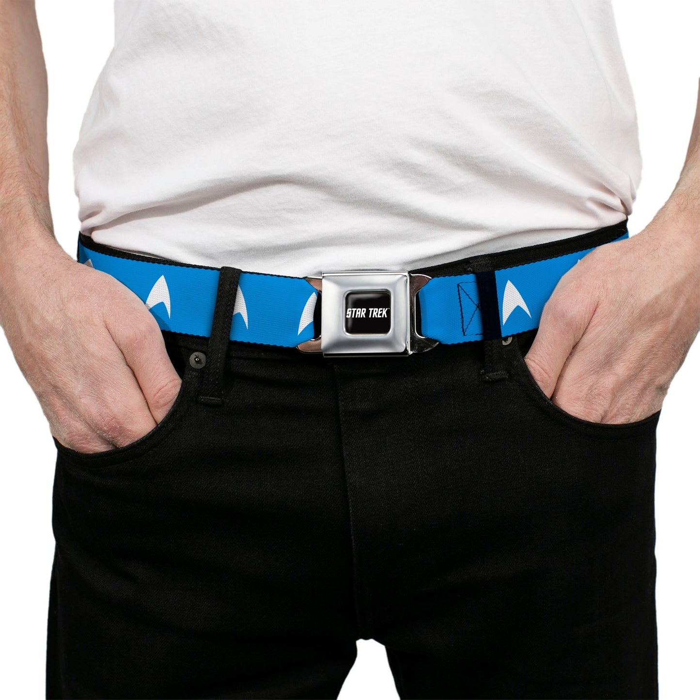 Star Trek Starfleet Insignia Logo Seatbelt Buckle Belt - Paramount Shop