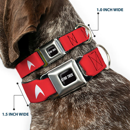Star Trek Starfleet Insignia & Text Logo Seatbelt Dog Collar - Paramount Shop