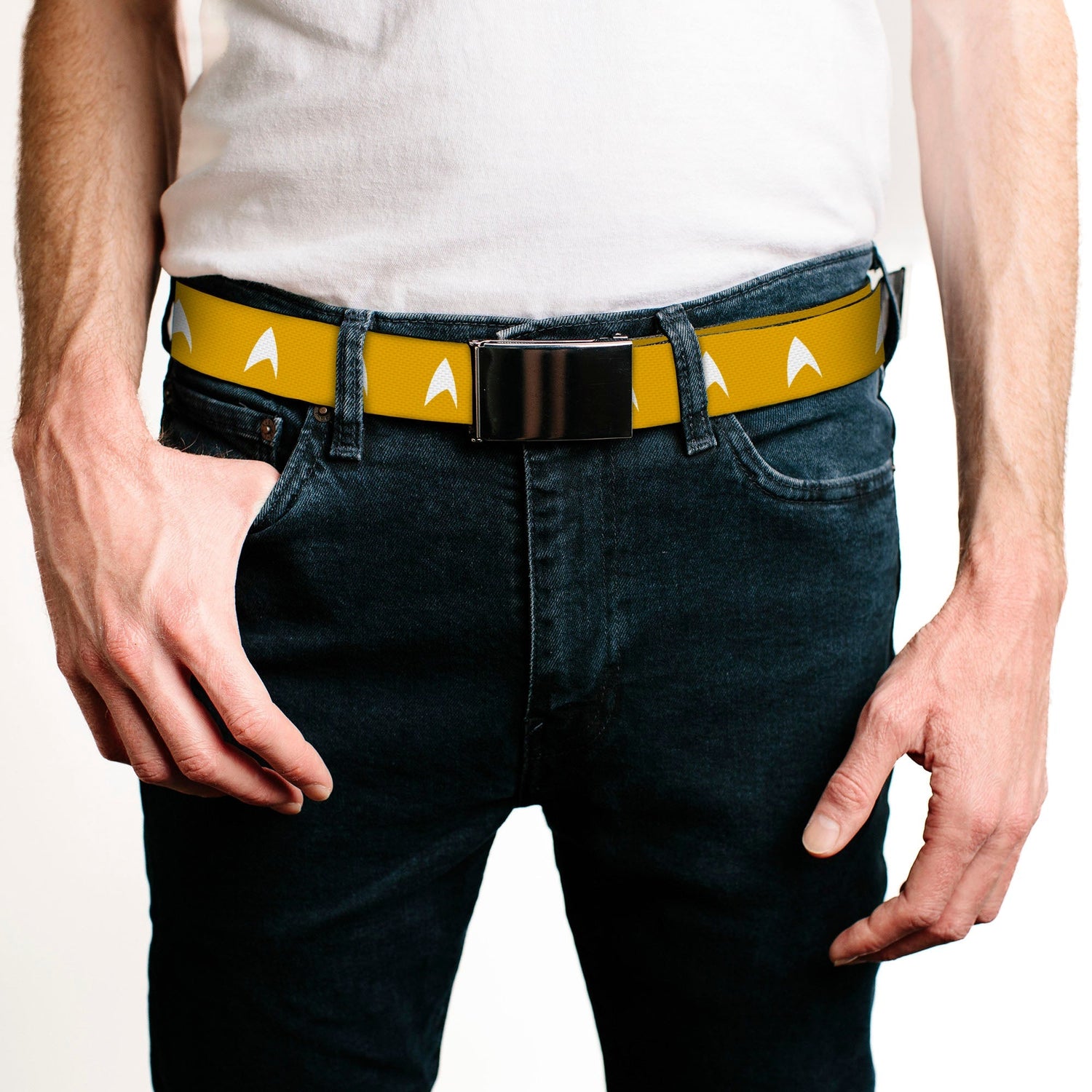 Star Trek Starfleet Insignia Webbing Golden Yellow Belt - Paramount Shop