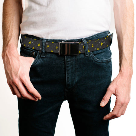 Star Trek Starfleet Insignias Space Gray Yellow Web Belt - Paramount Shop