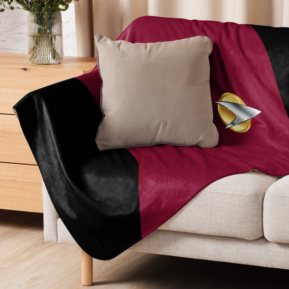 Star Trek: The Next Generation Command Uniform Premium Sherpa Blanket - Paramount Shop