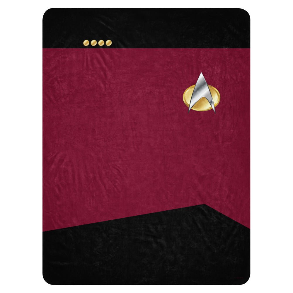 Star Trek: The Next Generation Command Uniform Premium Sherpa Blanket - Paramount Shop