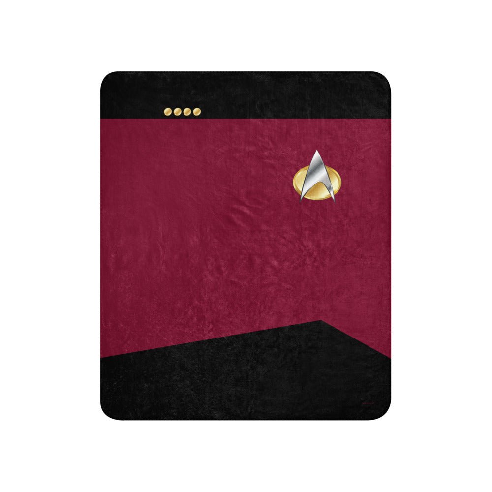 Star Trek: The Next Generation Command Uniform Premium Sherpa Blanket - Paramount Shop