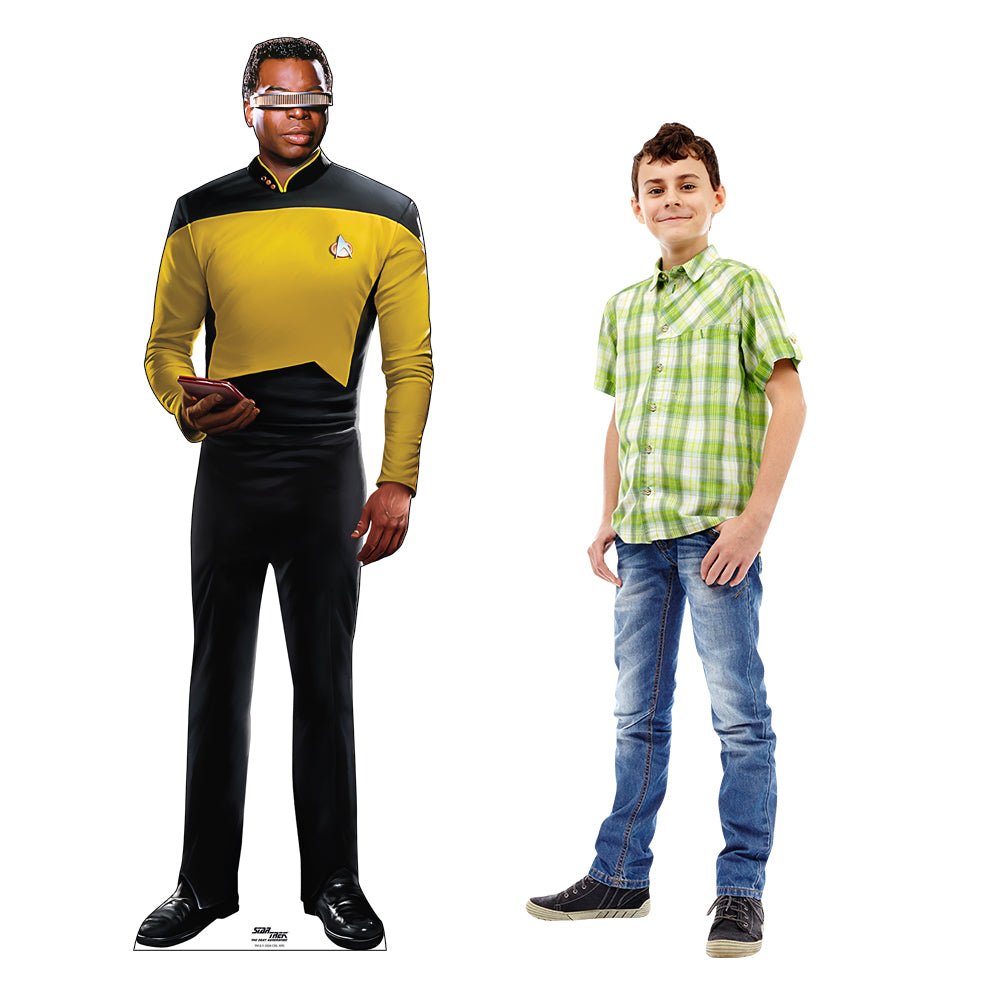 Star Trek: The Next Generation Geordi La Forge Life - Sized Cardboard Cutout Standee - Paramount Shop