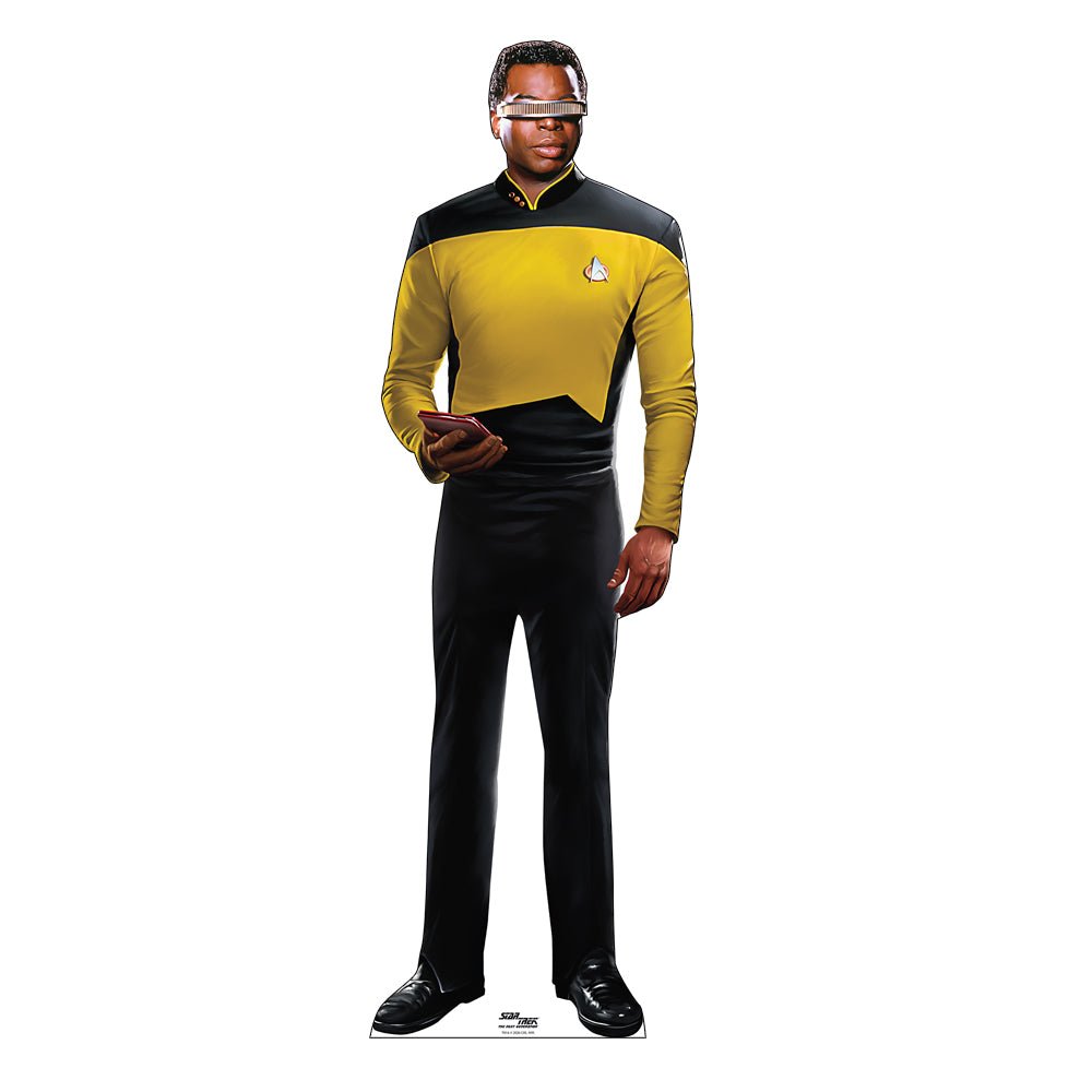 Star Trek: The Next Generation Geordi La Forge Life - Sized Cardboard Cutout Standee - Paramount Shop