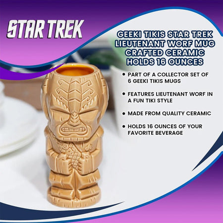 Star Trek: The Next Generation Lt. Worf Ceramic Tiki Mug - Paramount Shop