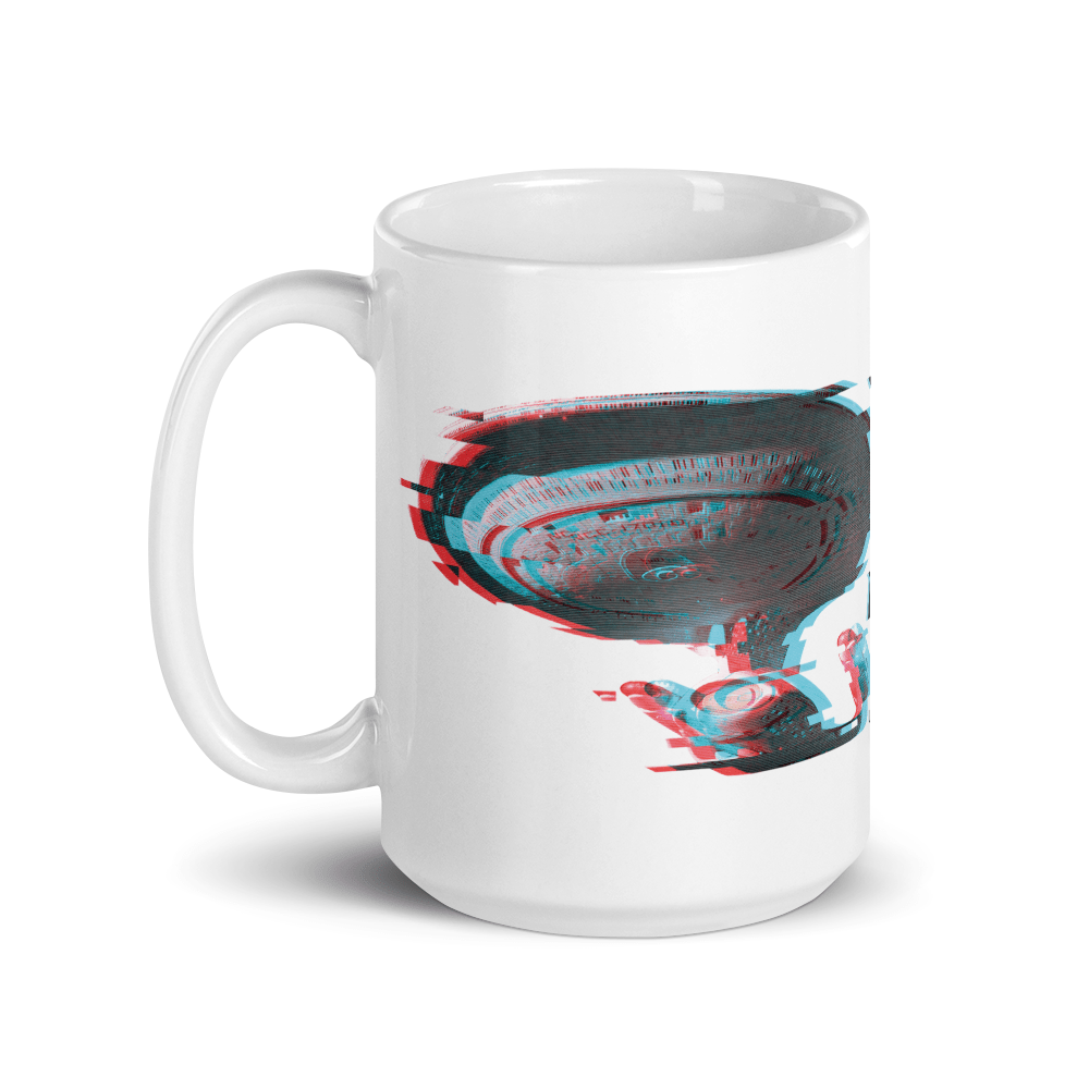 Star Trek: The Next Generation U.S.S. Enterprise Warp Jump White Mug - Paramount Shop