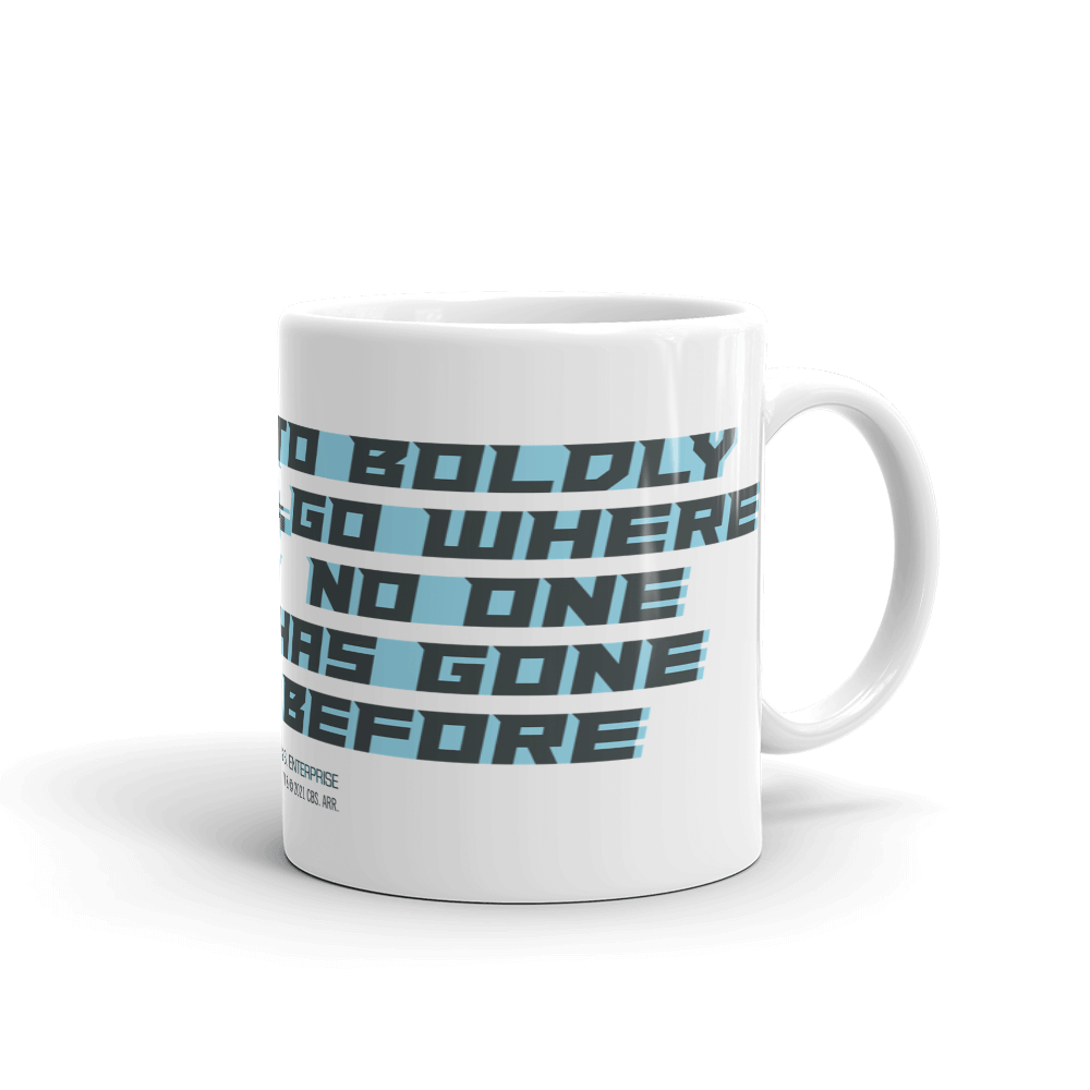 Star Trek: The Next Generation U.S.S. Enterprise Warp Jump White Mug - Paramount Shop