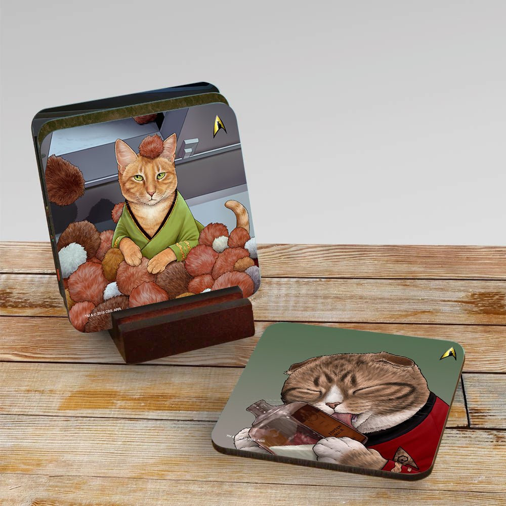 Star Trek: The Original Series Cats Coaster Set of 4 - Paramount Shop