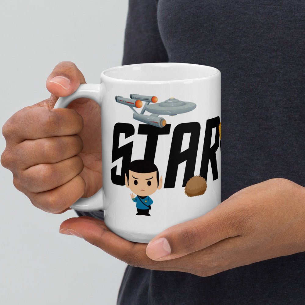 Star Trek: The Original Series Chibi White Mug - Paramount Shop