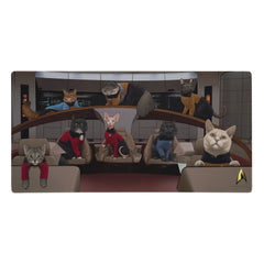 Star Trek: The Next Generation Crew Cats Gaming Mat - 36 in x 18 in