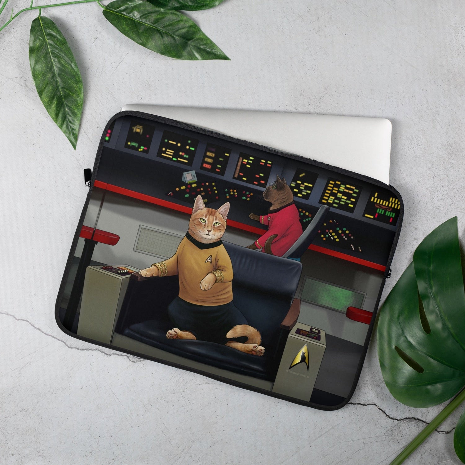 Star Trek: The Original Series Crew Cats Seat Laptop Sleeve - Paramount Shop