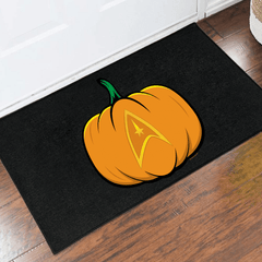 Star Trek: The Original Series Delta Pumpkin Door Mat - White / 18 in x 24 in