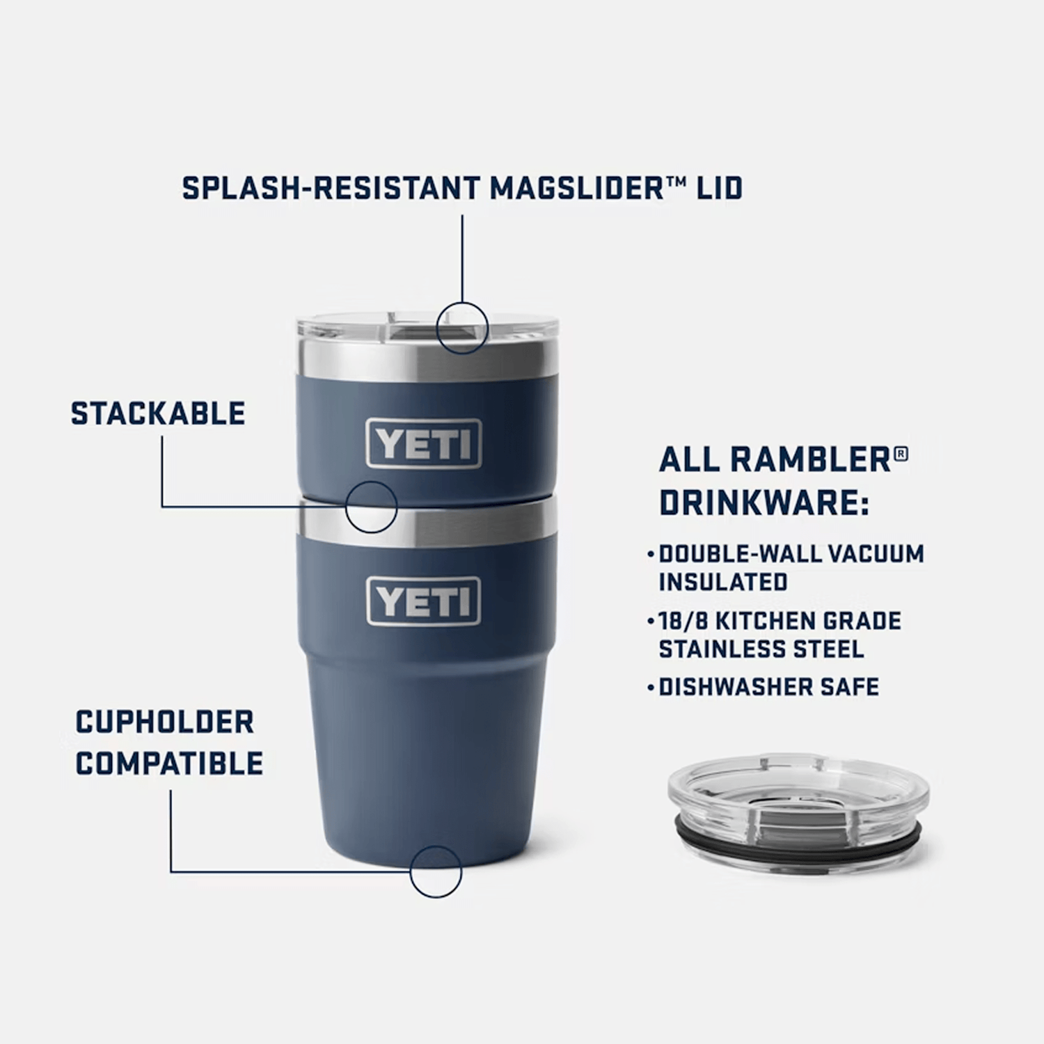 Star Trek: The Original Series Delta Yeti® Rambler 16oz Stackable Cup with Lid - Paramount Shop