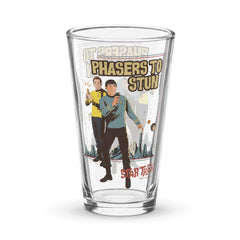 Star Trek: The Original Series Phasers To Stun Shaker Pint Glass - 16 oz