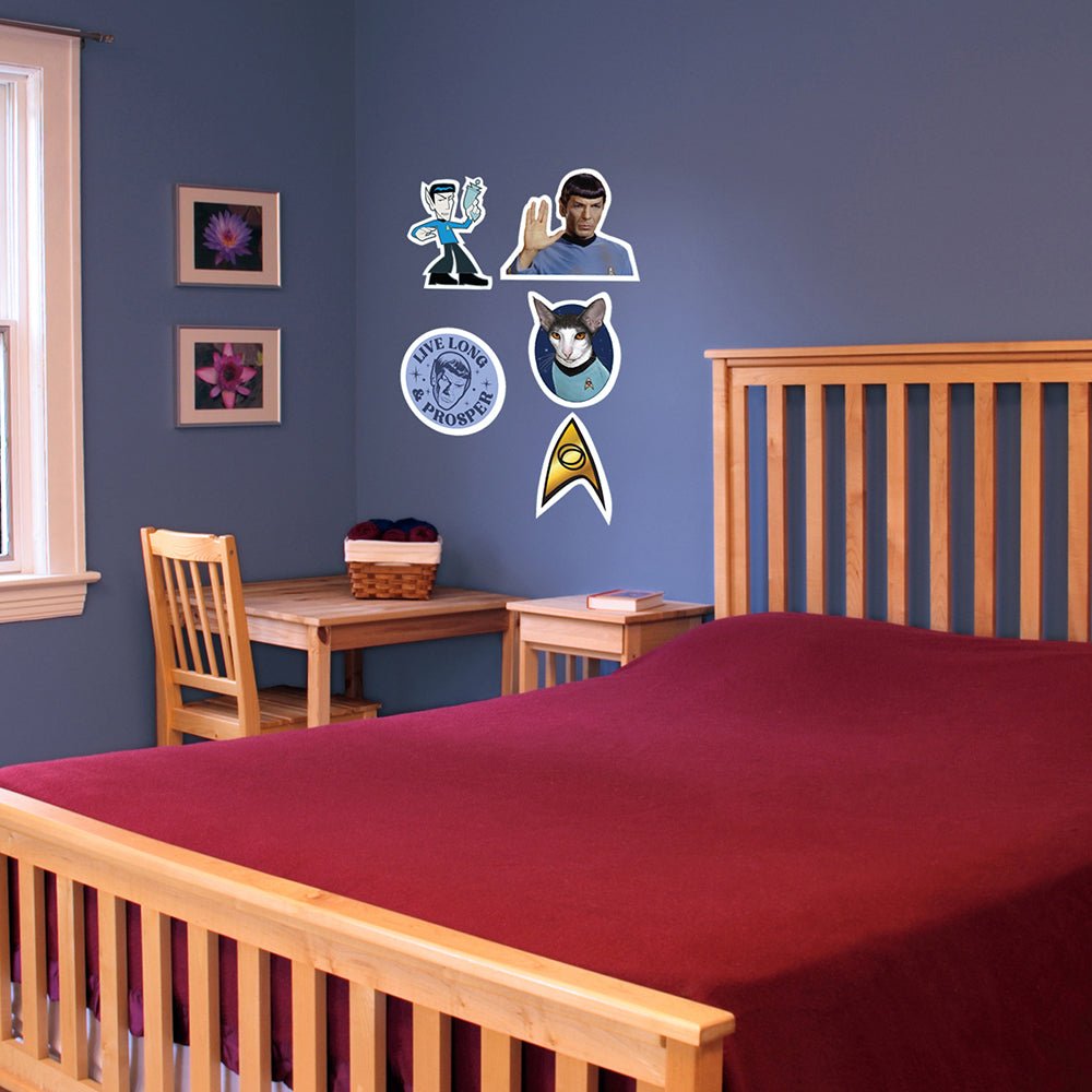 Star Trek: The Original Series Spock Wall Sticker Sheet - Paramount Shop
