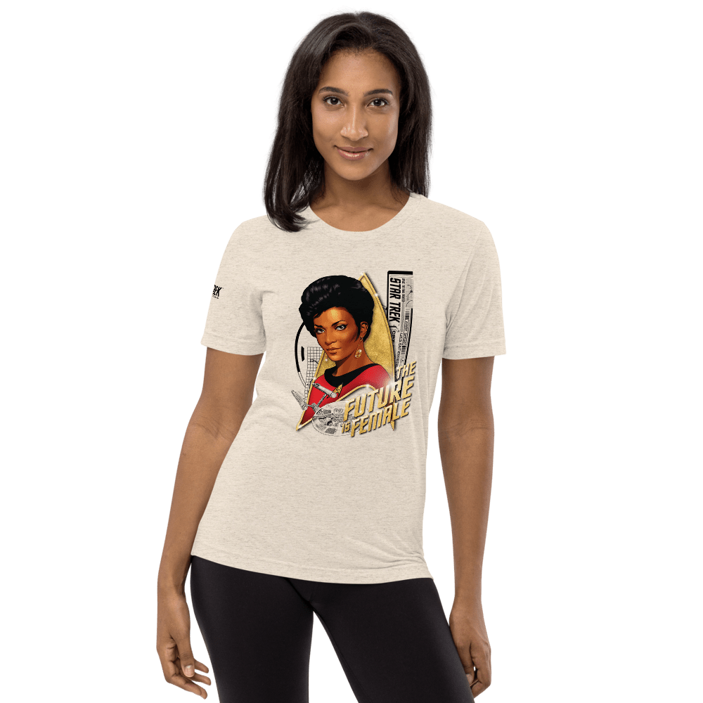 Star Trek: The Original Series Uhura The Future Is Female Unisex Tri - Blend T - Shirt - Paramount Shop
