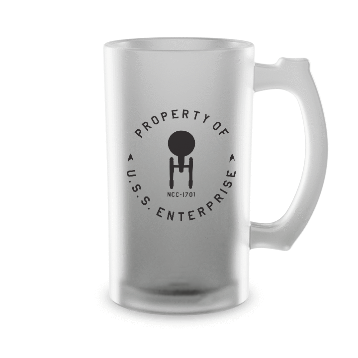 Star Trek: The Original Series U.S.S. Enterprise 16oz Frosted Beer Stein - Paramount Shop