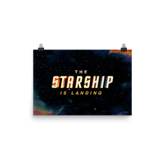 Star Trek Das Raumschiff landet Premium Mattes Papier Poster - 12 in x 18 in