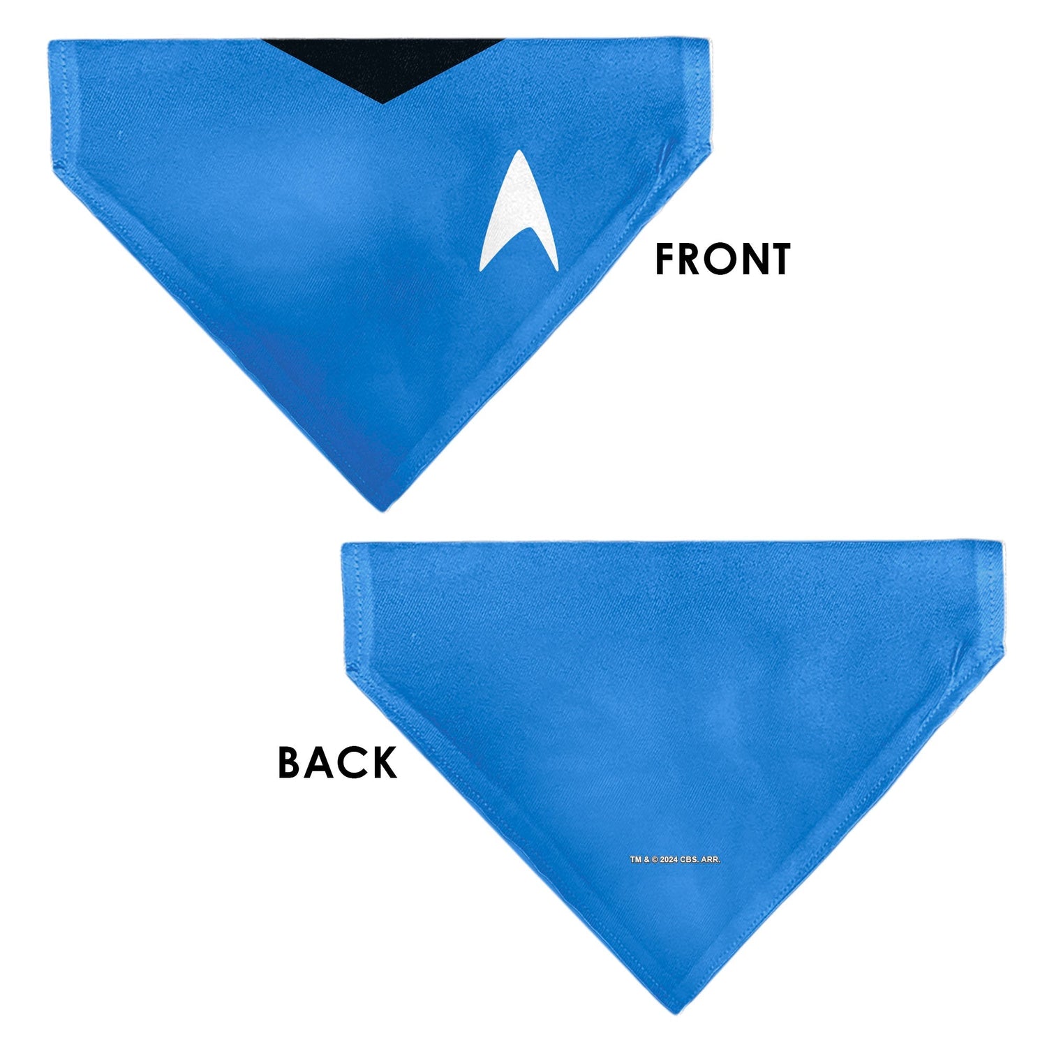 Star Trek TOS Blue Starfleet Uniform Over - Collar Pet Bandana - Paramount Shop