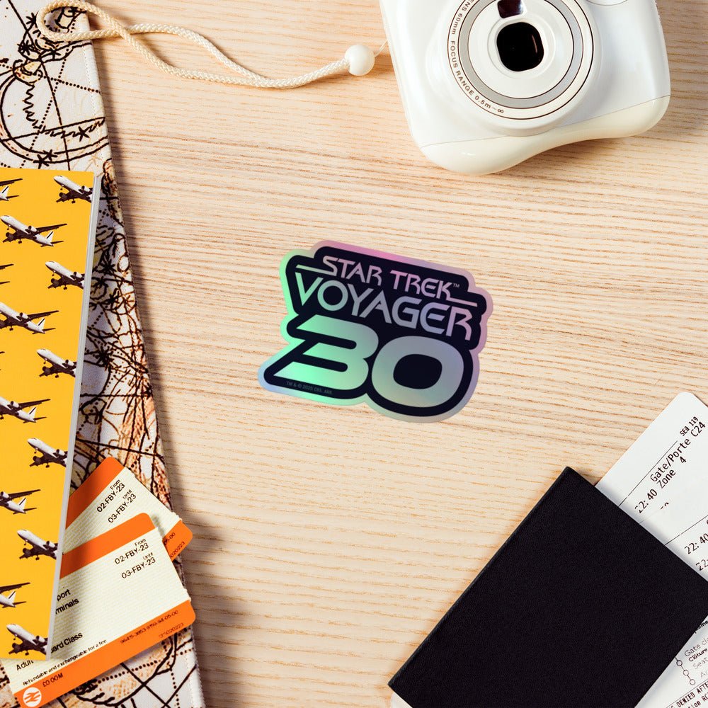 Star Trek: Voyager 30th Anniversary Logo Holographic Sticker - Paramount Shop