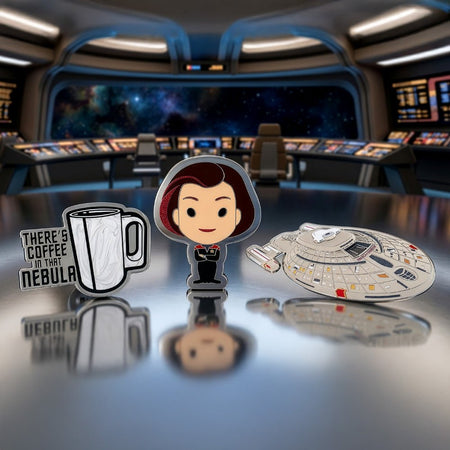 Star Trek: Voyager Janeway Limited Edition 3 Pin Set - Paramount Shop