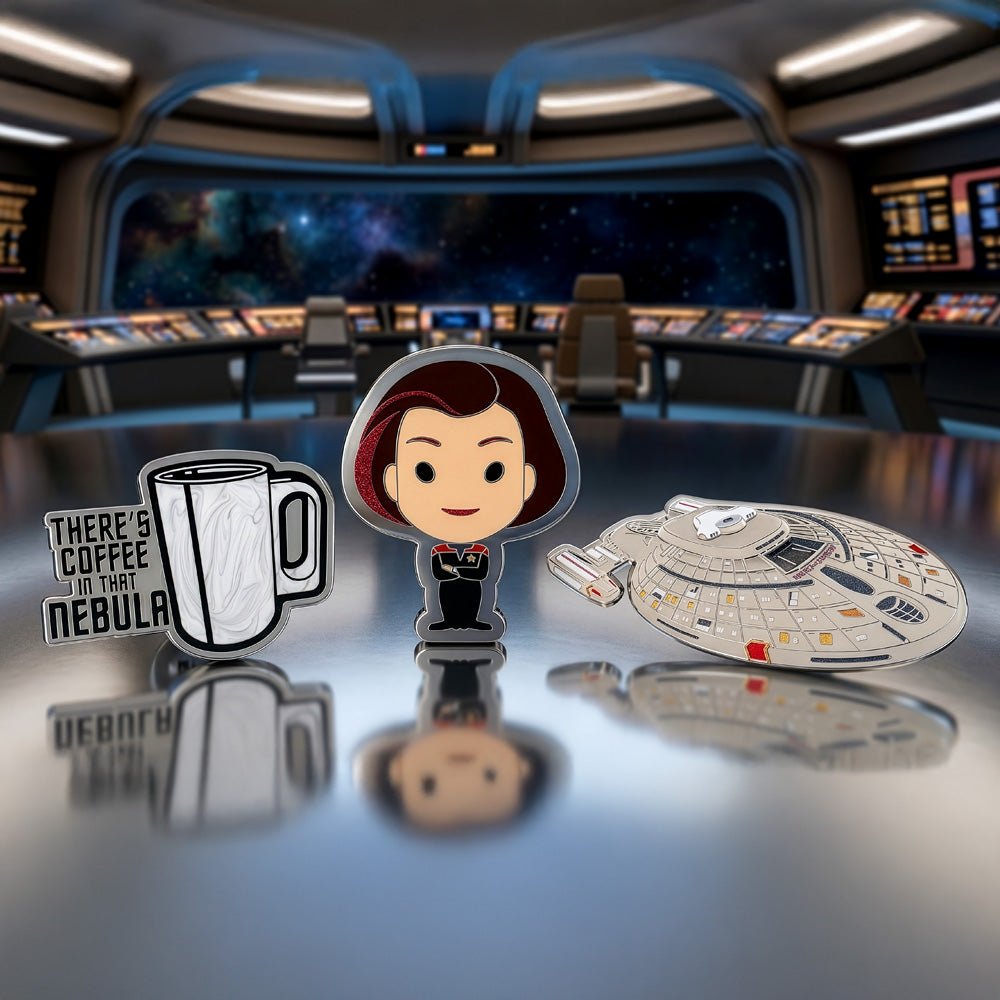 Star Trek: Voyager Janeway Limited Edition 3 Pin Set - Paramount Shop