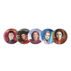Star Trek Women Of Star Trek Pin Set - White / 2.25 in