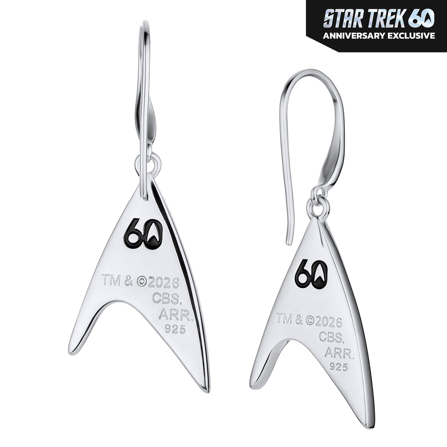 Star Trek x RockLove 60th Anniversary Diamond Earrings - Paramount Shop