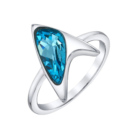 Star Trek x RockLove Blue Crystal Delta Ring - Paramount Shop