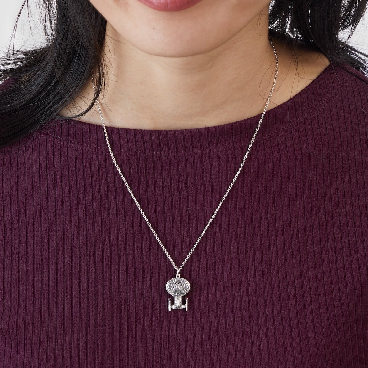 Star Trek x RockLove USS Enterprise - D Starship Necklace - Paramount Shop