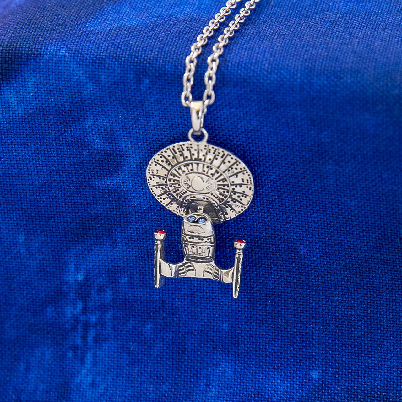 Star Trek x RockLove USS Enterprise - D Starship Necklace - Paramount Shop