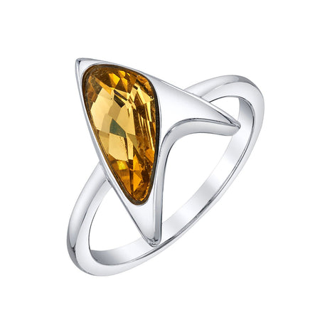 Star Trek x RockLove Yellow Crystal Delta Ring - Paramount Shop