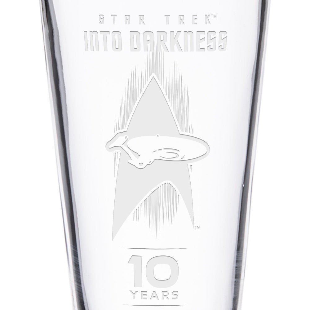 Star Trek XII: Into Darkness 10th Anniversary Laser Engraved Pint Glass - Paramount Shop