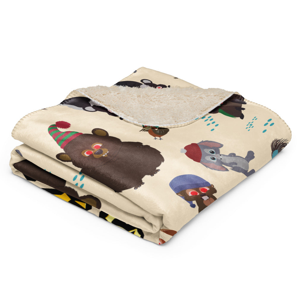 South Park Sherpa Blanket Woodland Critter