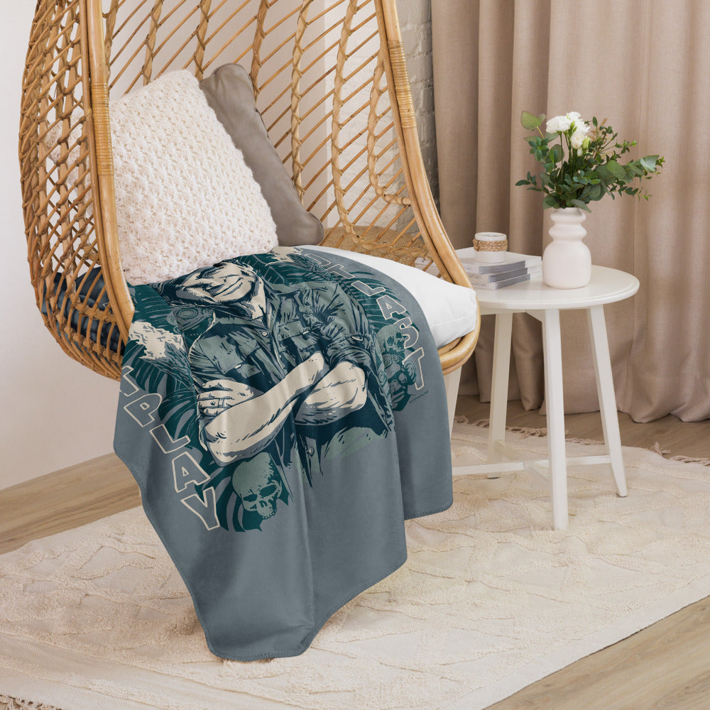 Survivor Premium Sherpa Blanket Jeff Tribal Outwit. Outplay. Outlast.