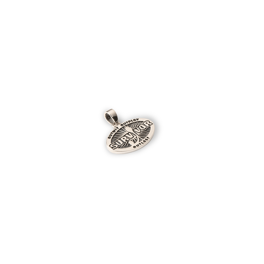 Survivor 50th Season Silver Pendant Necklace - Paramount Shop
