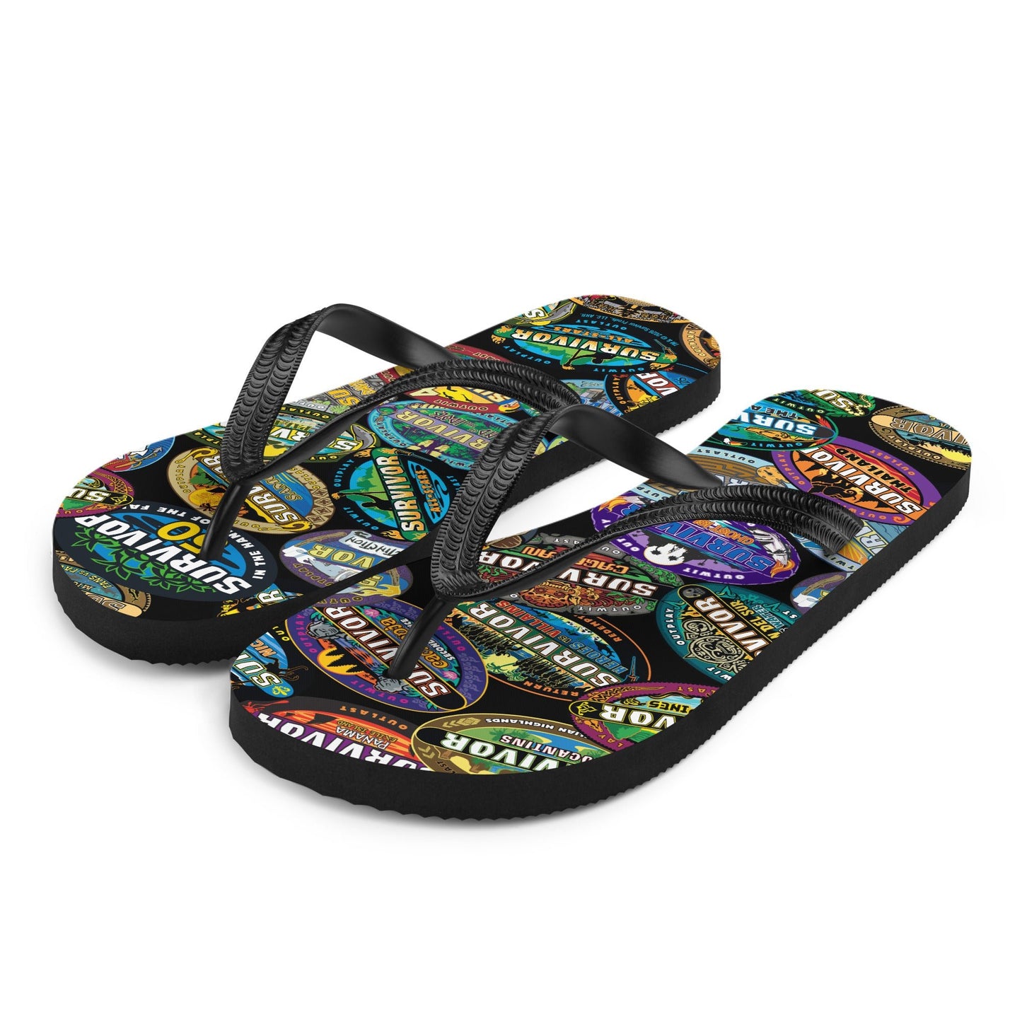 Survivor Adult Flip Flops Logo Toss - Paramount Shop