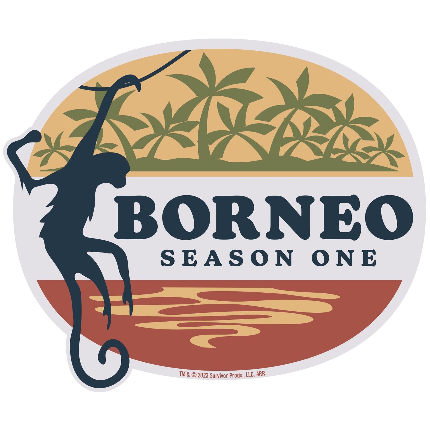 Survivor Borneo Die Cut Sticker - Paramount Shop