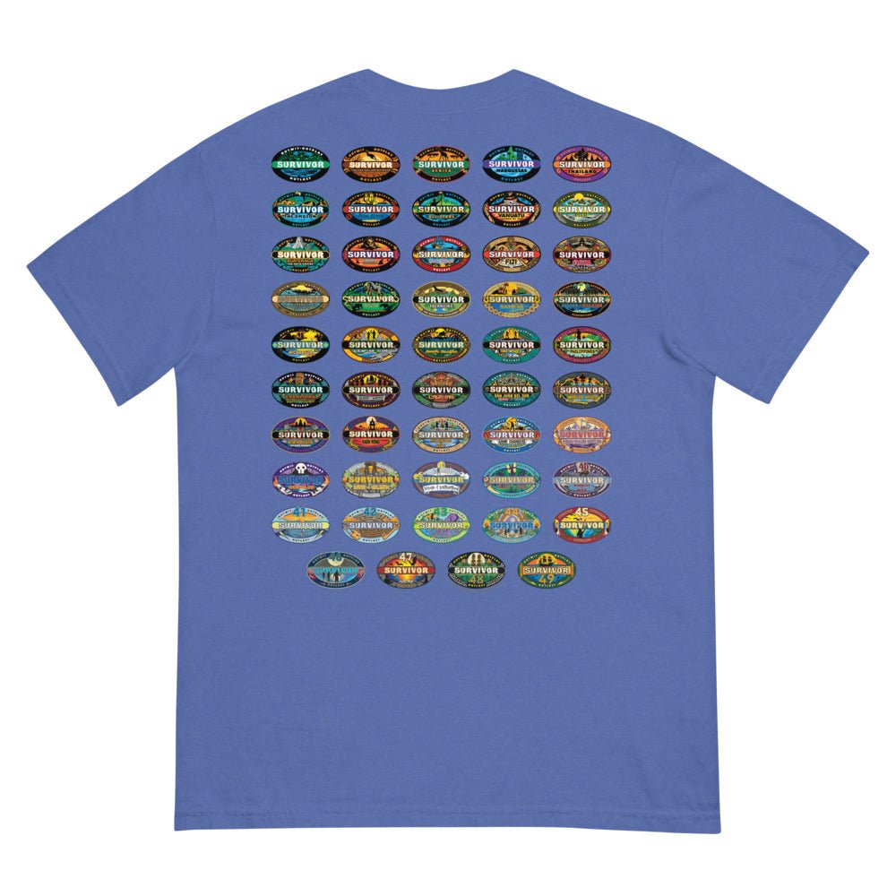 Survivor Comfort Colors T-Shirt 50 Seasons Logo