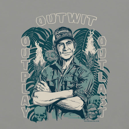 Survivor Comfort Colors T-Shirt Jeff Tribal Outwit. Outplay. Outlast. - Paramount Shop