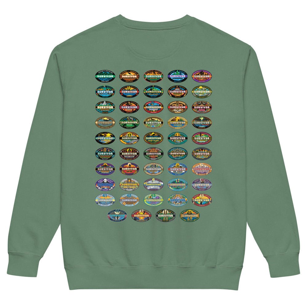 Survivor Crewneck 50 Seasons Logo - Paramount Shop