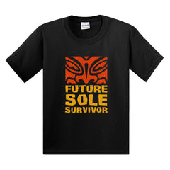 Survivor Suela del futuro Survivor Niños Camiseta de manga corta - Negro / Sm