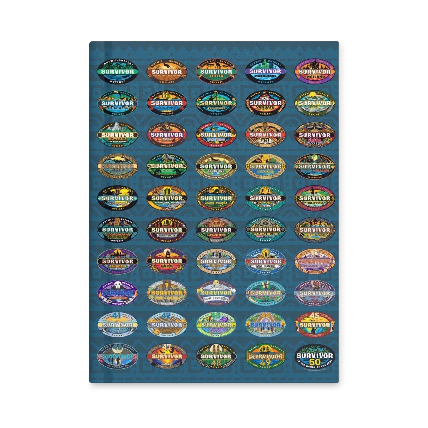 Survivor Hardcover Journal 50 Seasons Logo - Paramount Shop