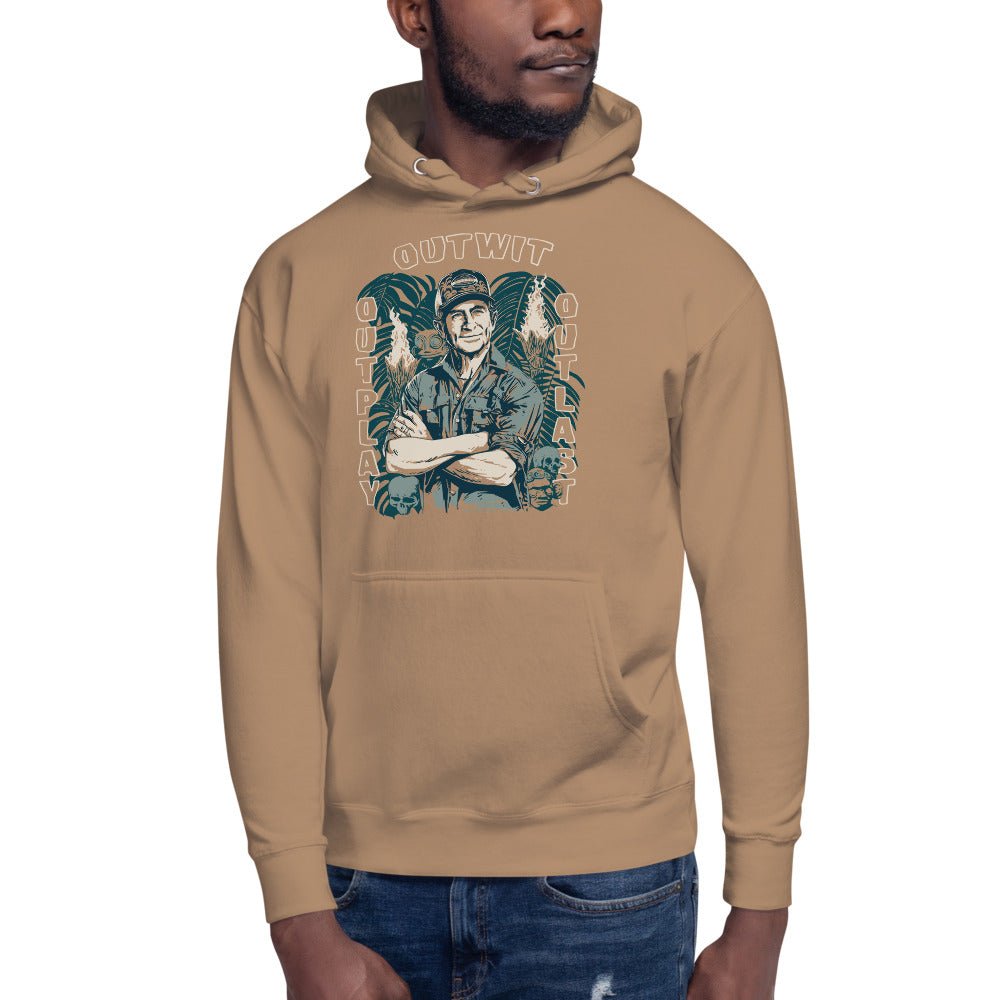 Survivor Hoodie Jeff Tribal Outwit. Outplay. Outlast. - Paramount Shop