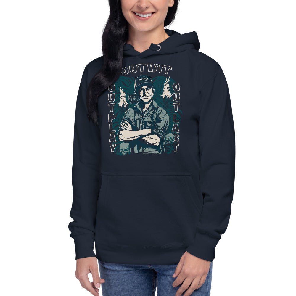 Survivor Hoodie Jeff Tribal Outwit. Outplay. Outlast. - Paramount Shop