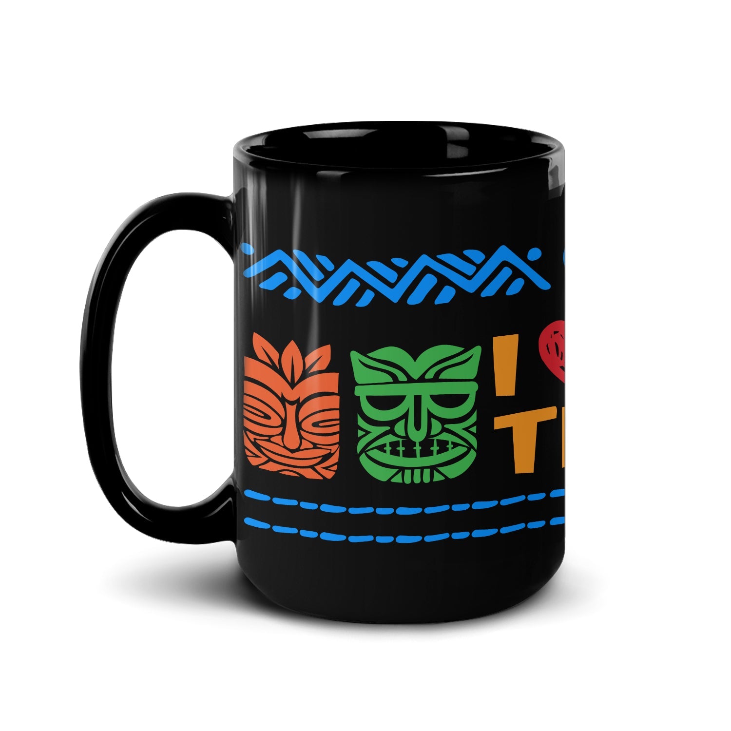 Survivor I Love My Tribe Black Mug - Paramount Shop